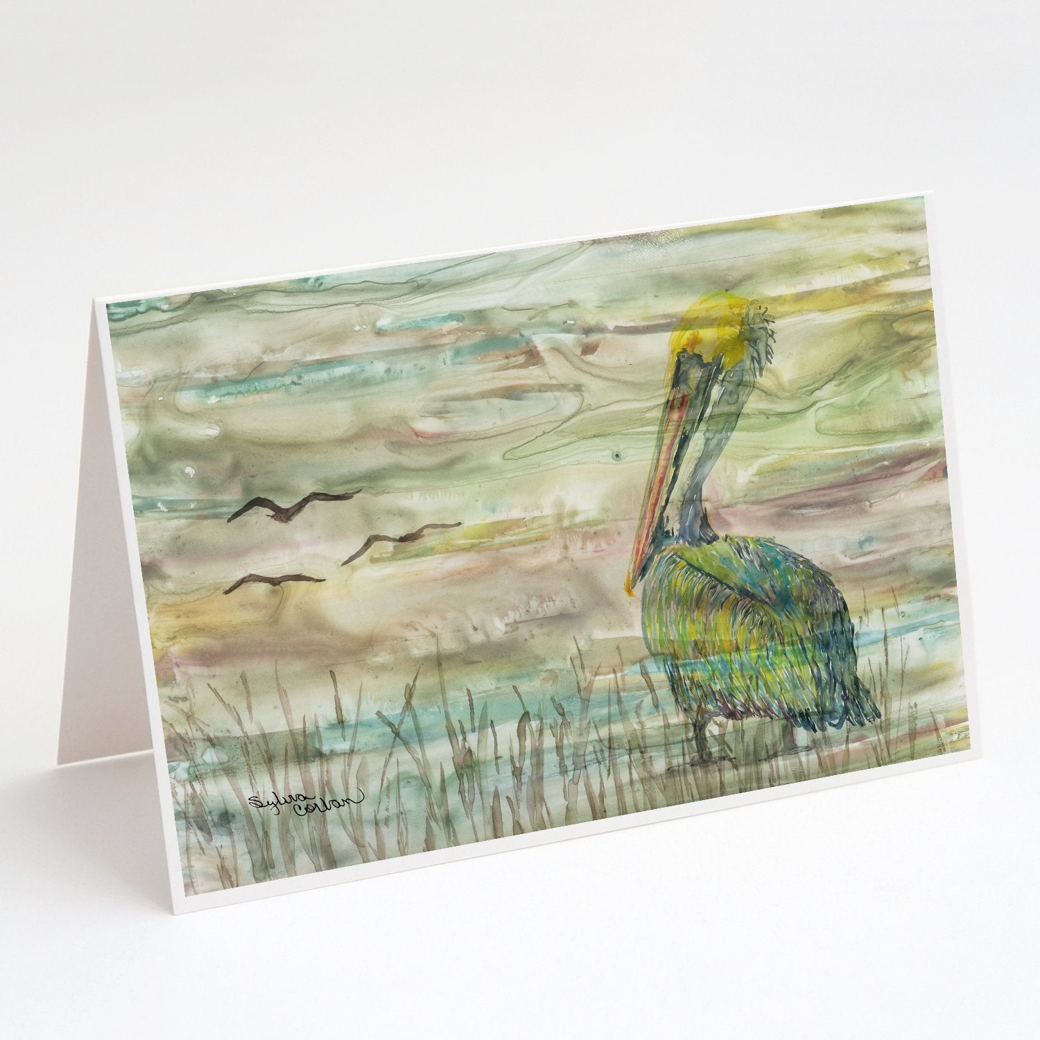 Buy this Pelican Sunset Greeting Cards and Envelopes Pack of 8