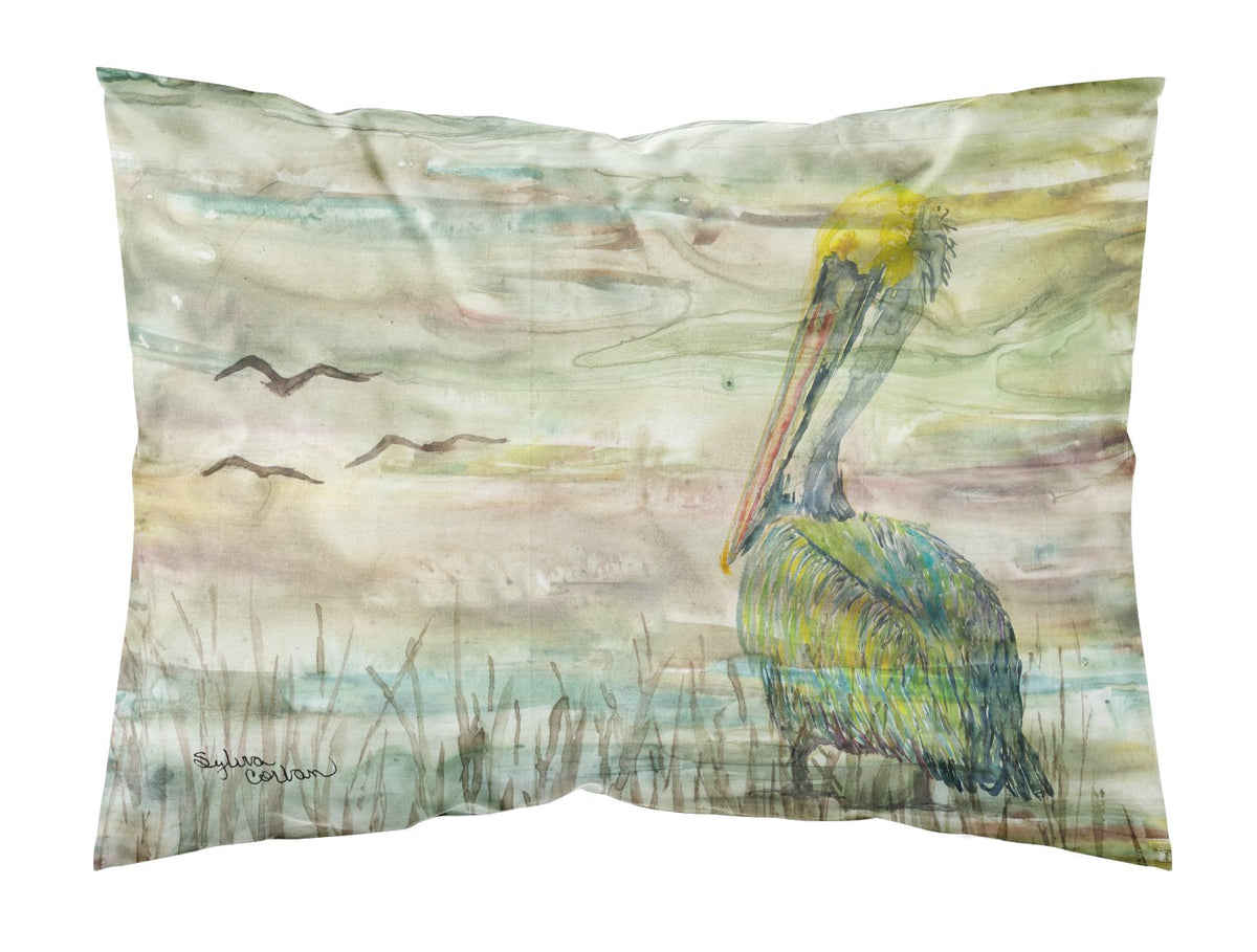 Pelican Sunset Fabric Standard Pillowcase SC2012PILLOWCASE by Caroline&#39;s Treasures