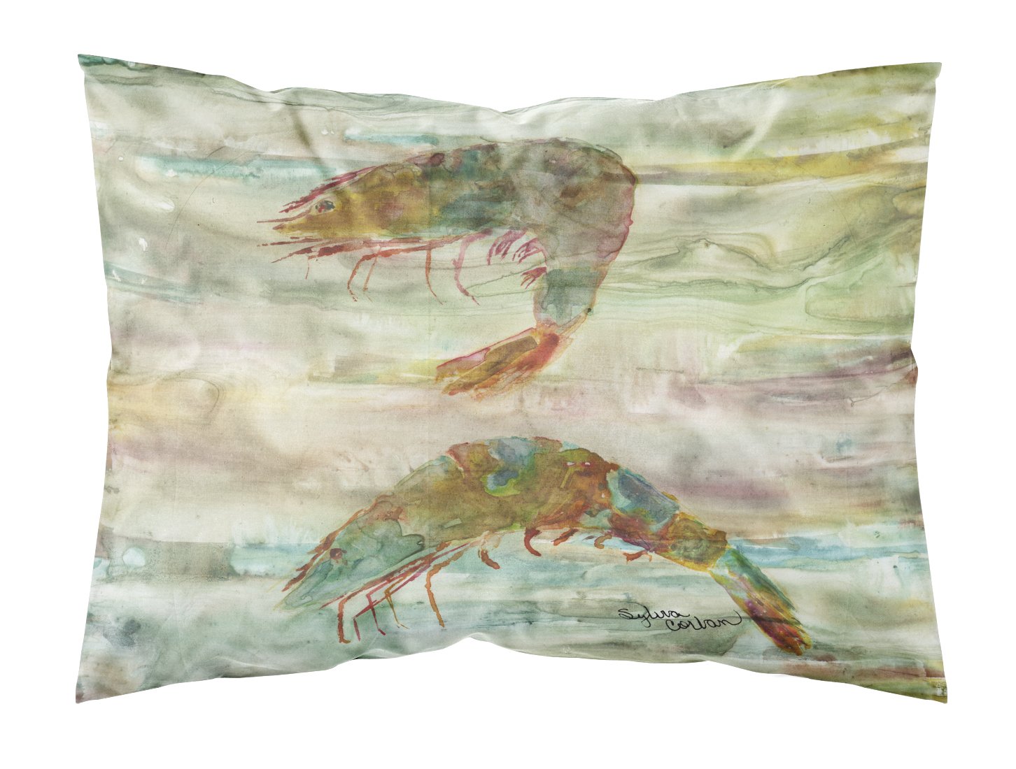 Shrimp Sunset Fabric Standard Pillowcase SC2014PILLOWCASE by Caroline's Treasures