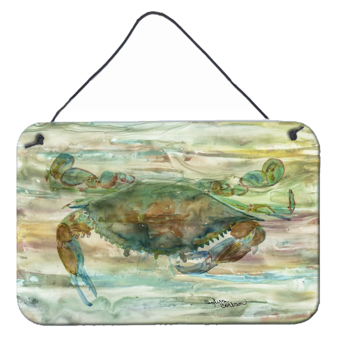 Crab a leg up Sunset Wall or Door Hanging Prints SC2015DS812 by Caroline&#39;s Treasures