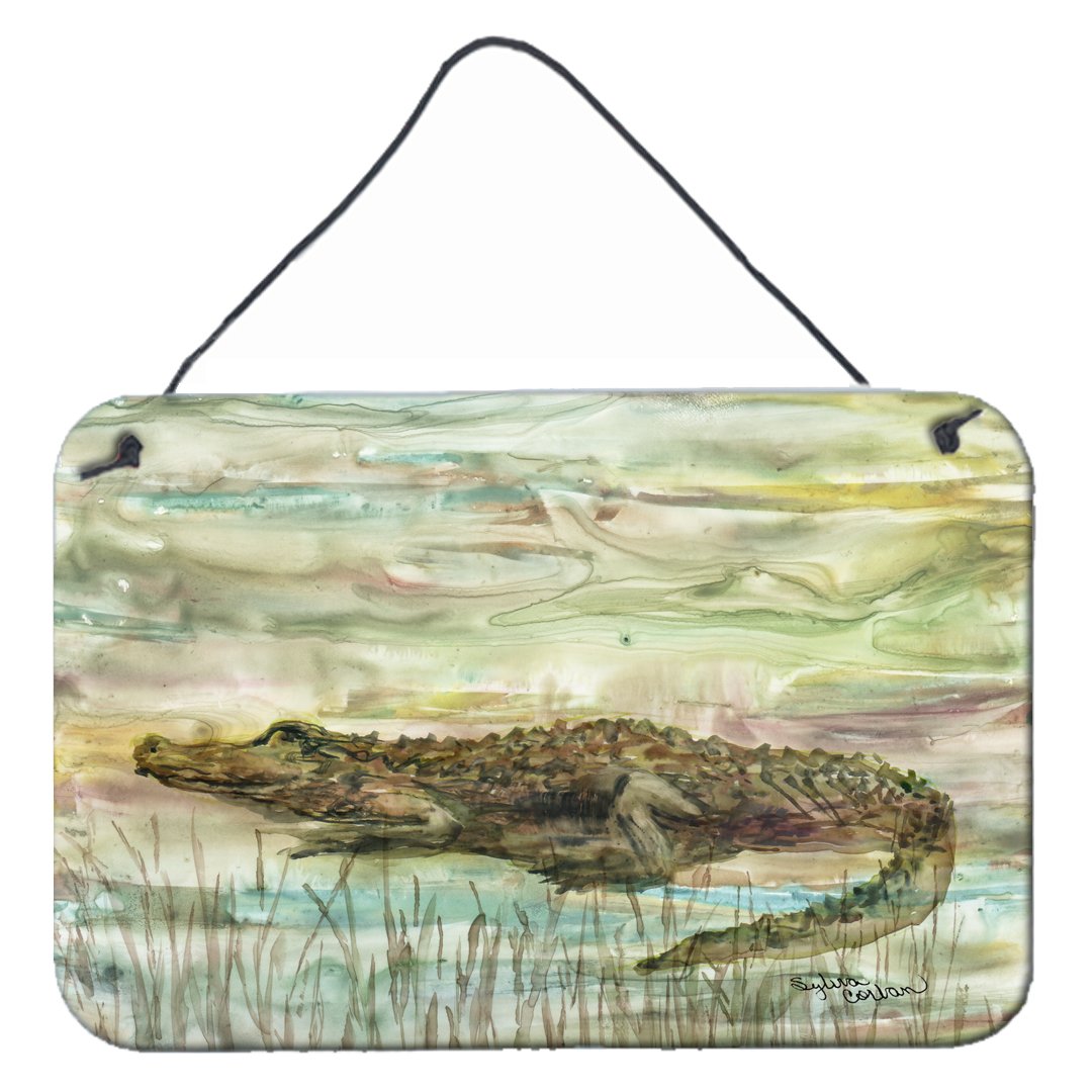 Alligator Sunset Wall or Door Hanging Prints SC2016DS812 by Caroline&#39;s Treasures