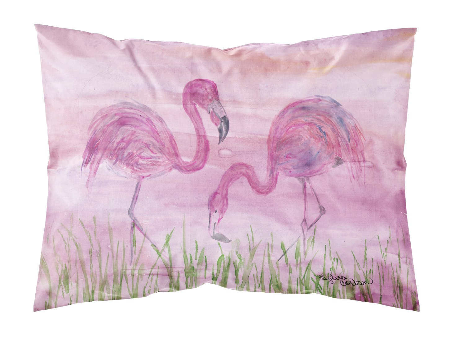 Flamingos Fabric Standard Pillowcase SC2018PILLOWCASE by Caroline's Treasures