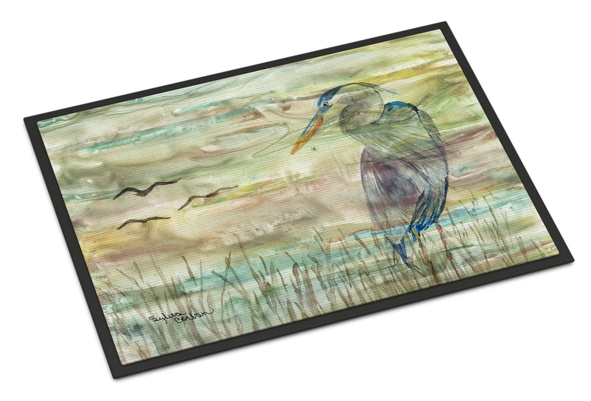 Blue Heron Sunset Indoor or Outdoor Mat 24x36 SC2019JMAT by Caroline&#39;s Treasures