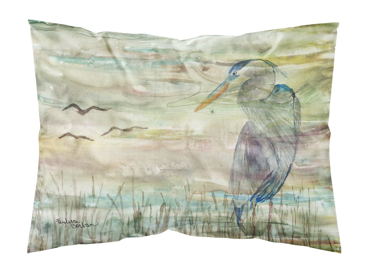 Blue Heron Sunset Fabric Standard Pillowcase SC2019PILLOWCASE by Caroline&#39;s Treasures