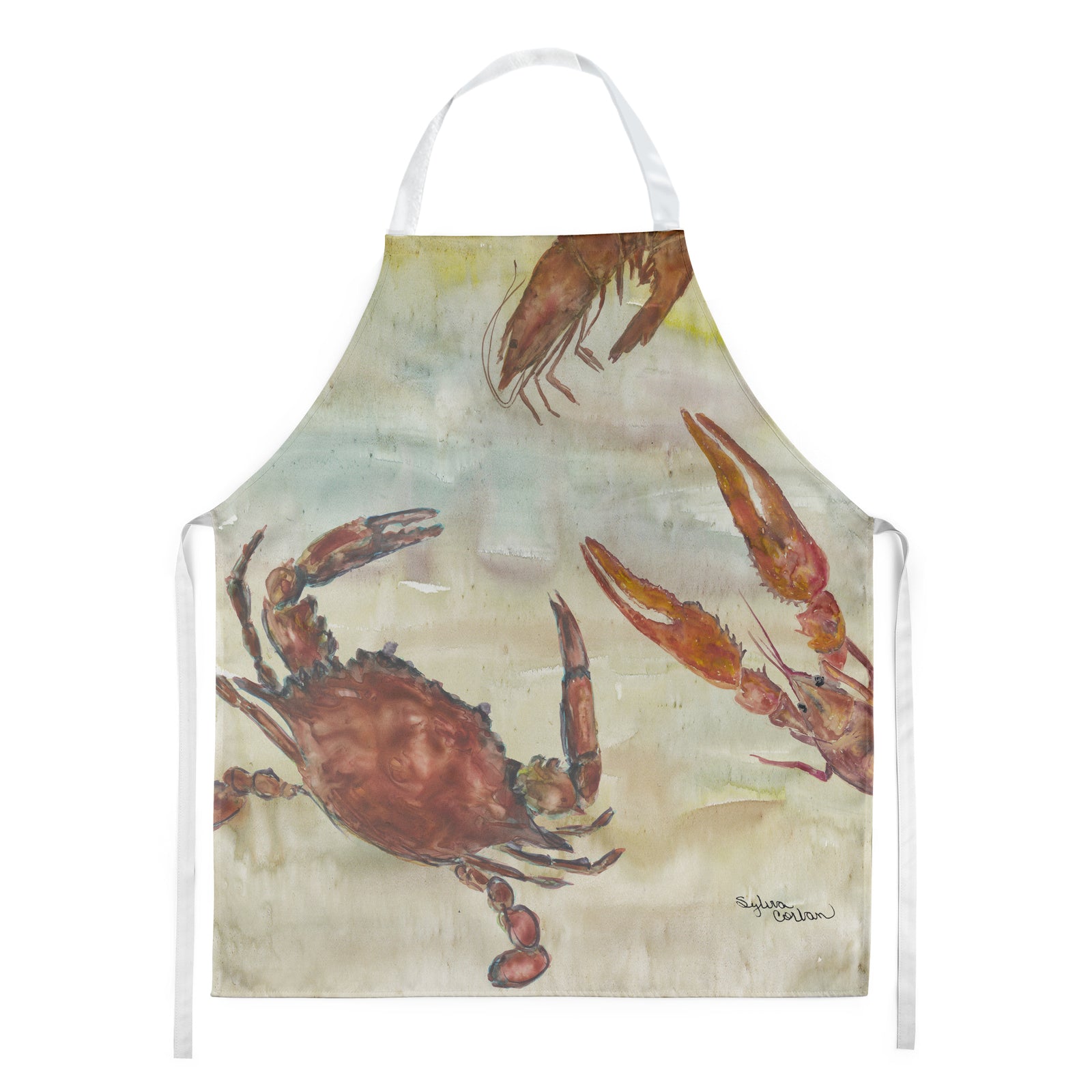 Crab, Shrimp, Oyster Yellow Sky Apron SC2023APRON  the-store.com.