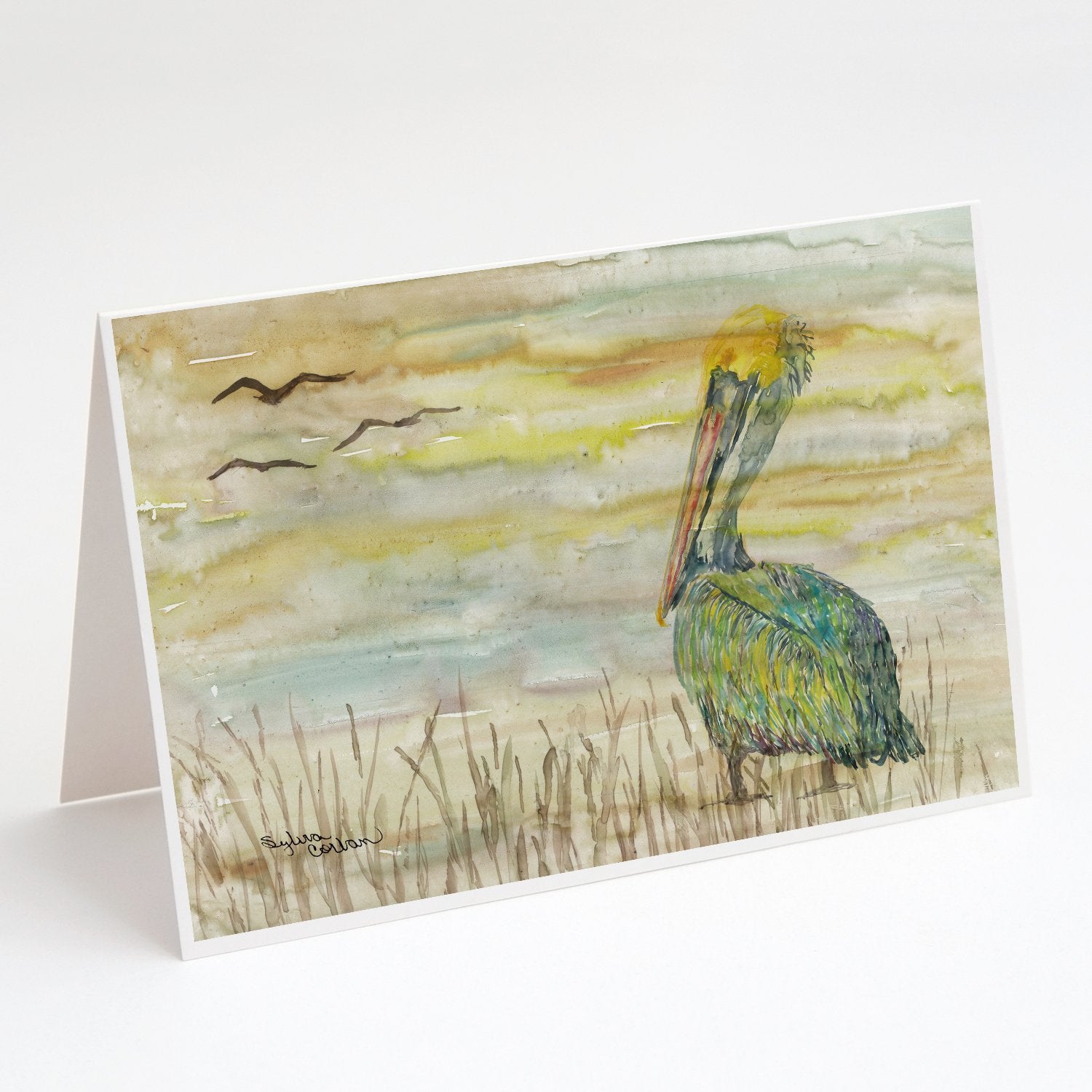 Buy this Pelican Yellow Sky Greeting Cards and Envelopes Pack of 8