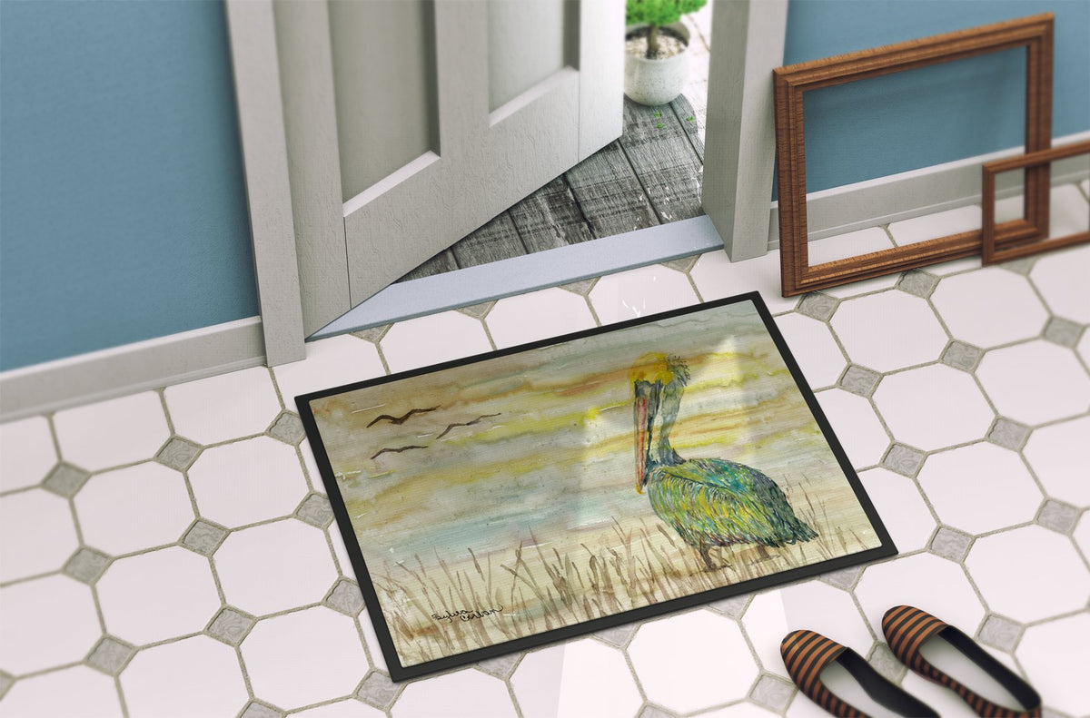 Caroline's Treasures Pelican Yellow Sky Doormat - 24x36 Decorative Floor Mat – Indoor/Outdoor Rug with Artistic Flair SC2024JMAT