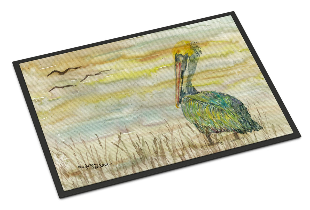 Caroline's Treasures Pelican Yellow Sky Doormat - 24x36 Decorative Floor Mat – Indoor/Outdoor Rug with Artistic Flair SC2024JMAT