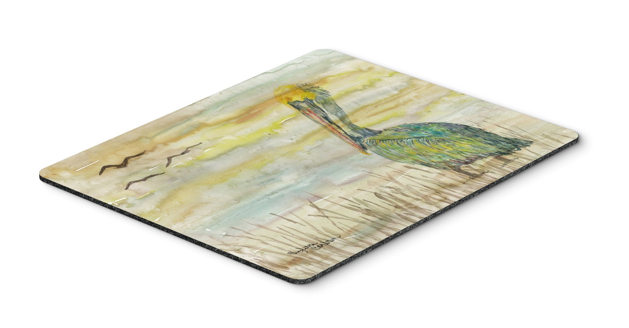 Pelican Yellow Sky Mouse Pad, Hot Pad or Trivet SC2024MP by Caroline's Treasures