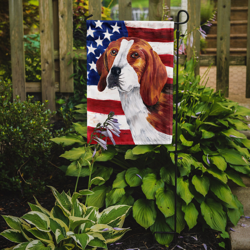 USA American Flag with Beagle Flag Garden Size