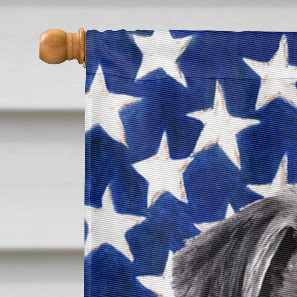 USA American Flag with Pug Flag Canvas House Size  the-store.com.