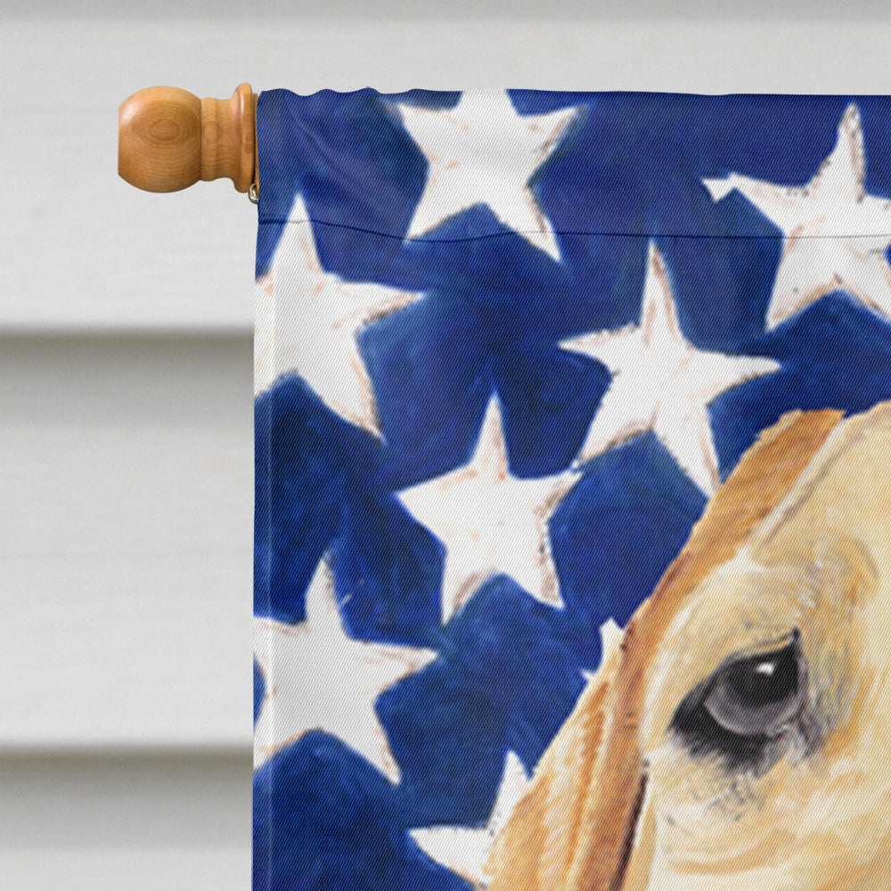 USA American Flag with Labrador Flag Canvas House Size  the-store.com.