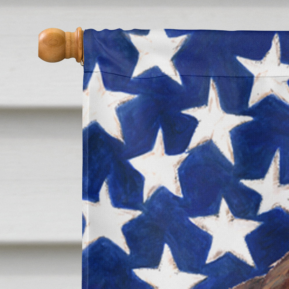 USA American Flag with Welsh Springer Spaniel Flag Canvas House Size  the-store.com.
