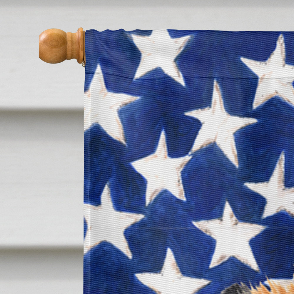 USA American Flag with Chow Chow Flag Canvas House Size