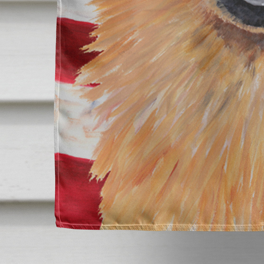USA American Flag with Chow Chow Flag Canvas House Size  the-store.com.