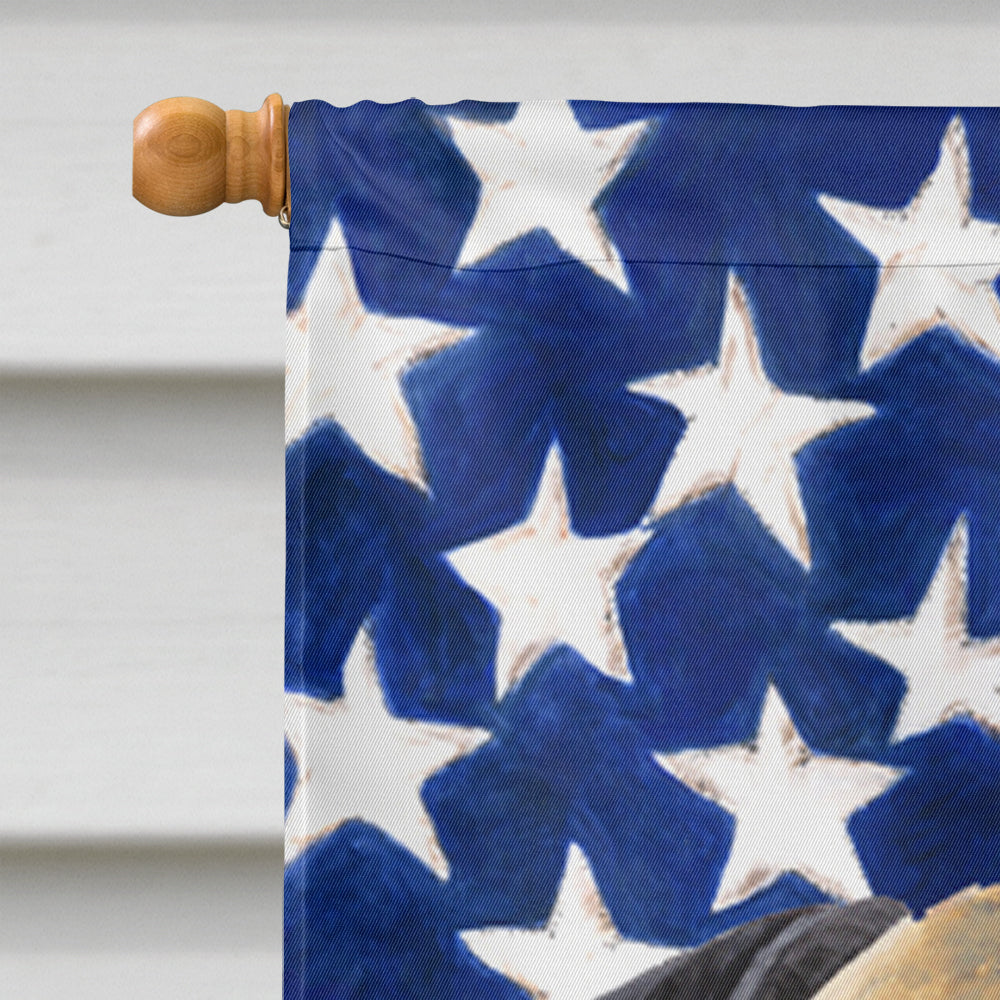USA American Flag with Mastiff Flag Canvas House Size  the-store.com.
