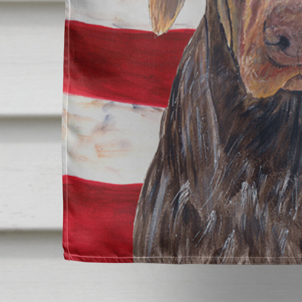 USA American Flag with German Shorthaired Pointer Flag Canvas House Size