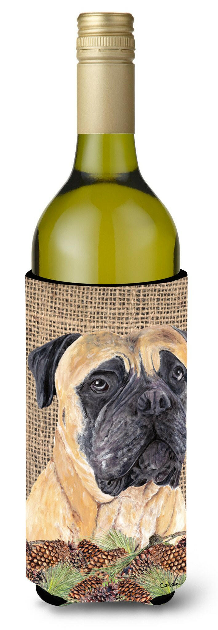 Mastiff Wine Bottle Beverage Insulator Beverage Insulator Hugger by Caroline&#39;s Treasures