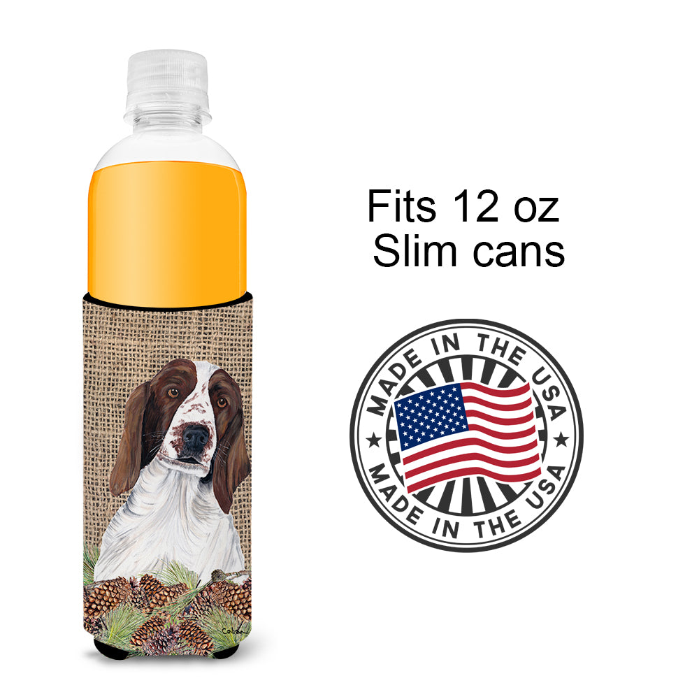 Welsh Springer Spaniel Ultra Beverage Insulators for slim cans SC9043MUK.