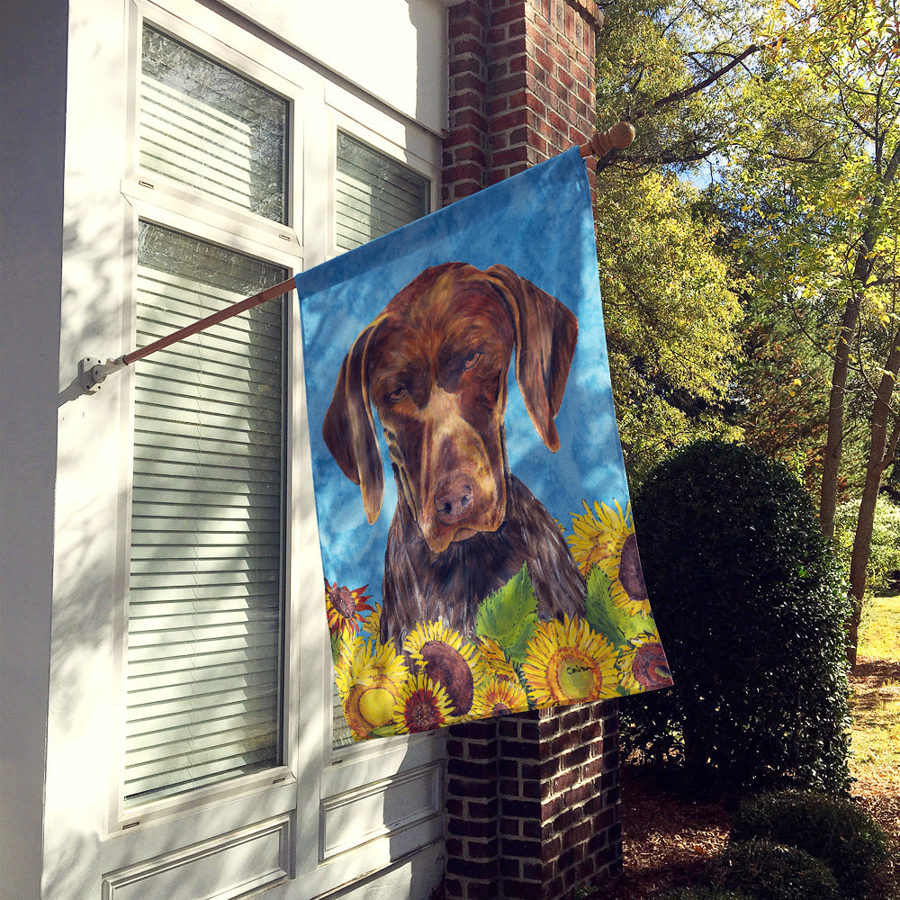 German Shorthaired Pointer Flag Canvas House Size  the-store.com.
