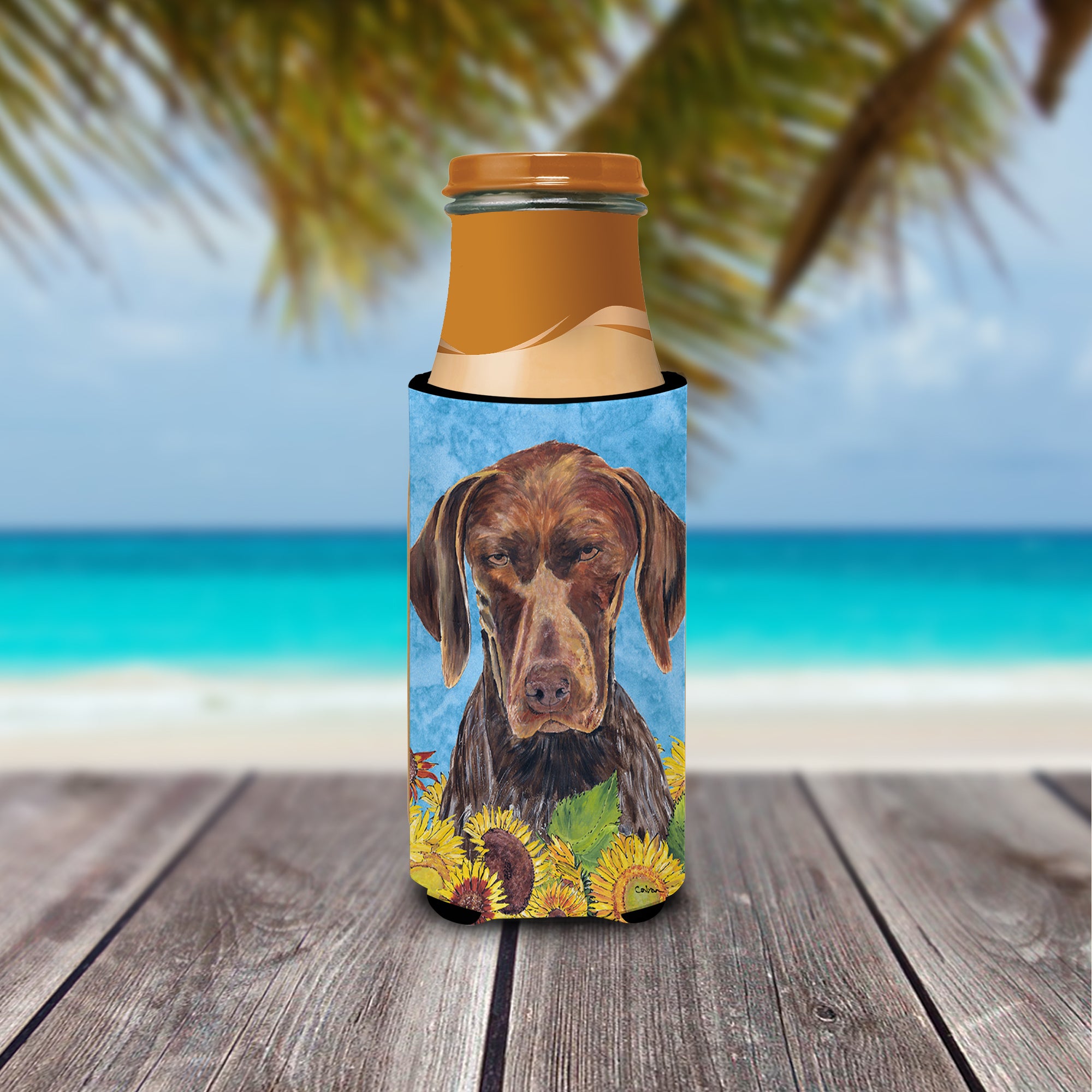 German Shorthaired Pointer Ultra Beverage Insulators for slim cans SC9053MUK