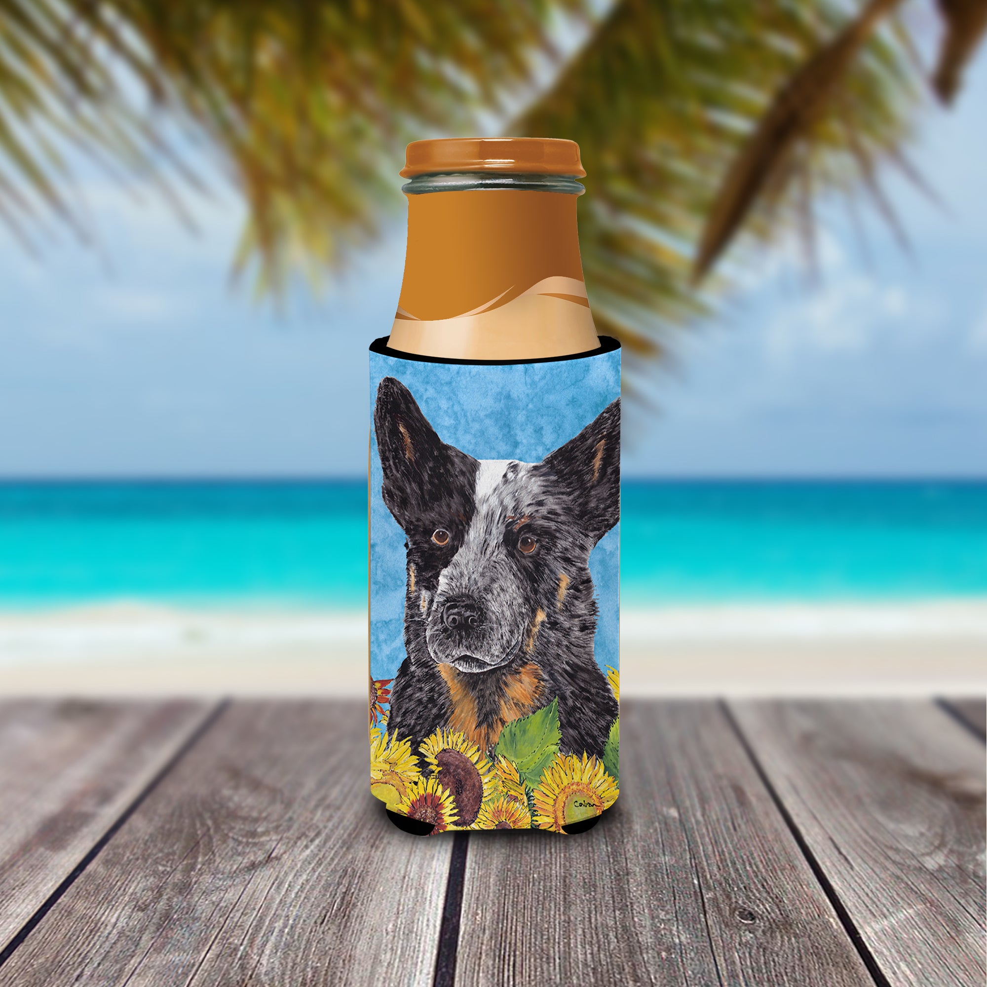 Australian Cattle Dog Ultra Beverage Insulators for slim cans SC9055MUK.