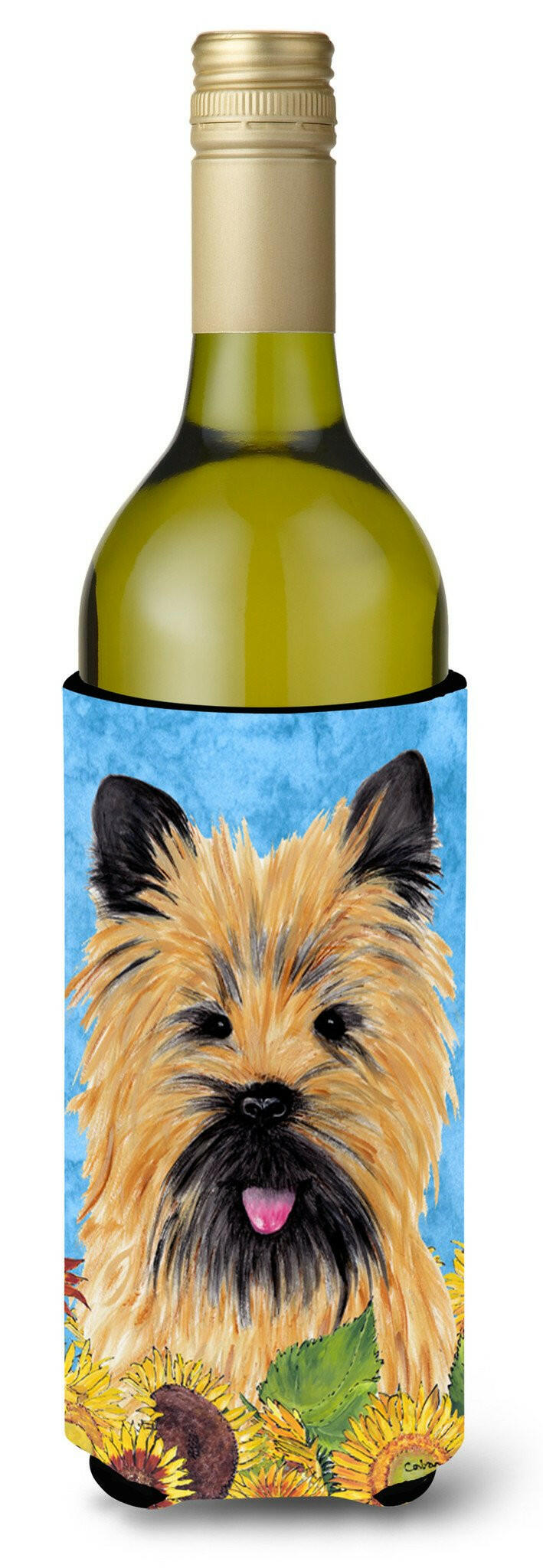 Cairn Terrier Wine Bottle Beverage Insulator Beverage Insulator Hugger SC9057LITERK by Caroline&#39;s Treasures