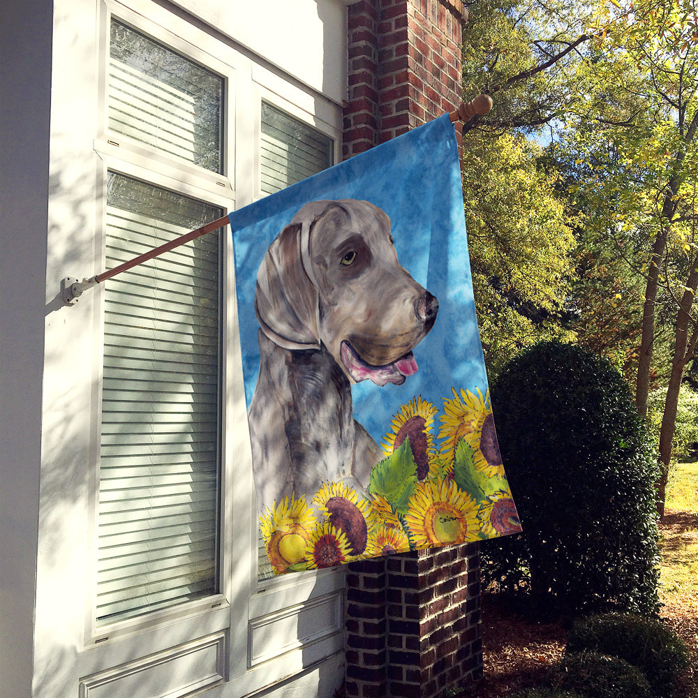Weimaraner Flag Canvas House Size  the-store.com.