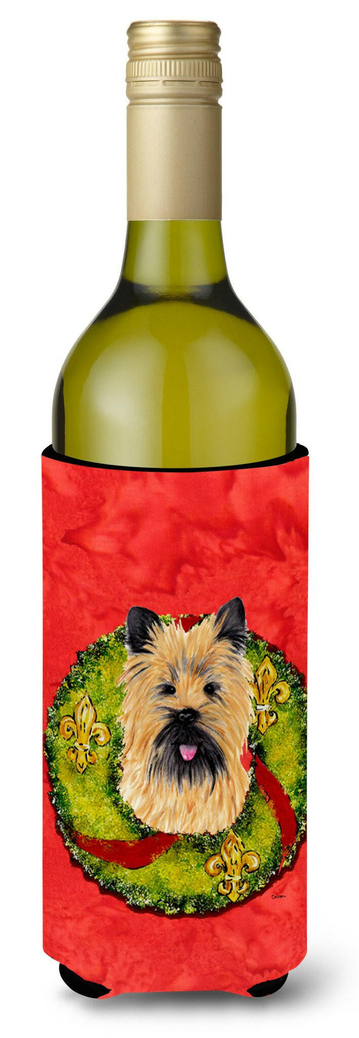 Cairn Terrier Wine Bottle Beverage Insulator Beverage Insulator Hugger SC9081LITERK by Caroline&#39;s Treasures