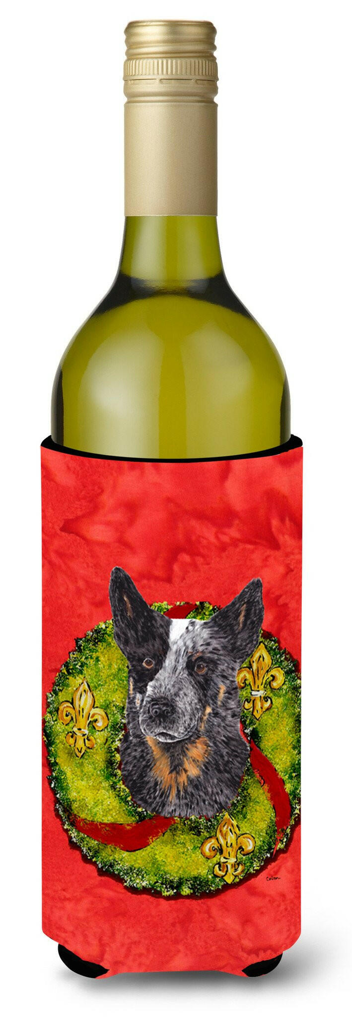 Australian Cattle Dog Wine Bottle Beverage Insulator Beverage Insulator Hugger SC9090LITERK by Caroline&#39;s Treasures