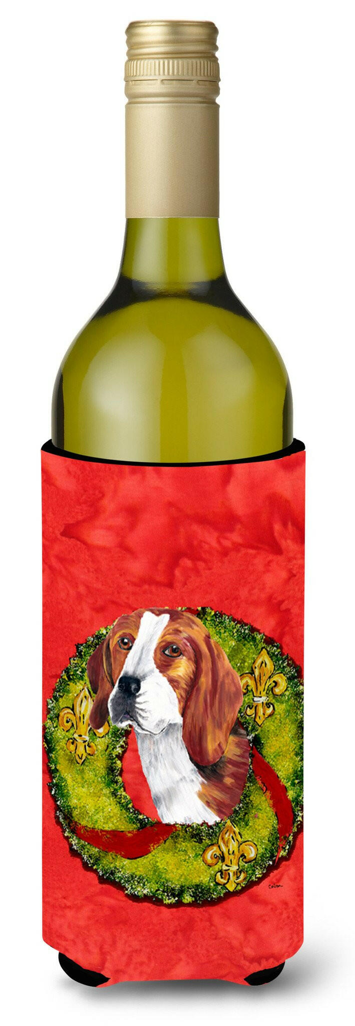 Beagle Wine Bottle Beverage Insulator Beverage Insulator Hugger SC9101LITERK by Caroline&#39;s Treasures