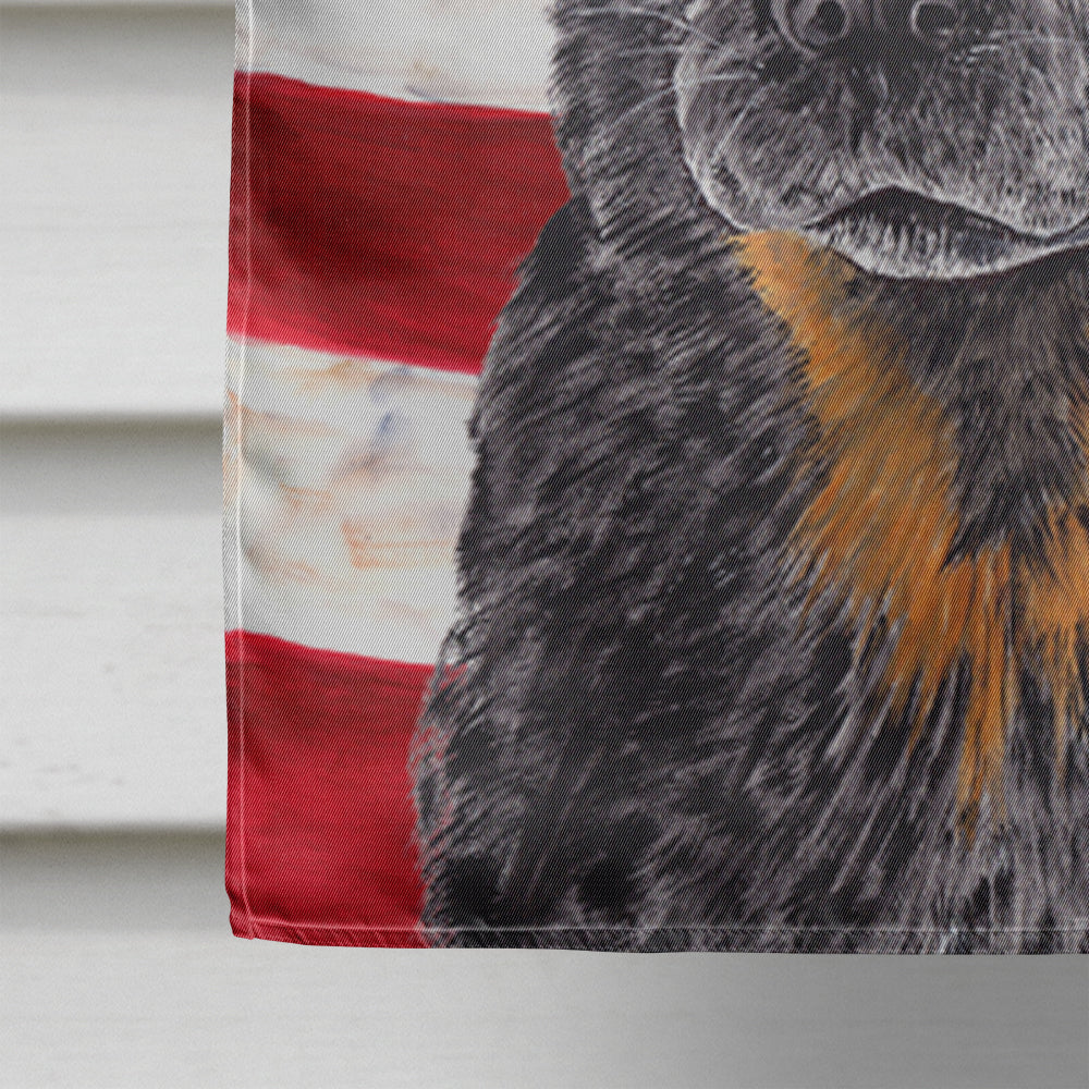 Drapeau américain des États-Unis avec drapeau de chien de bétail australien Taille de la maison en toile