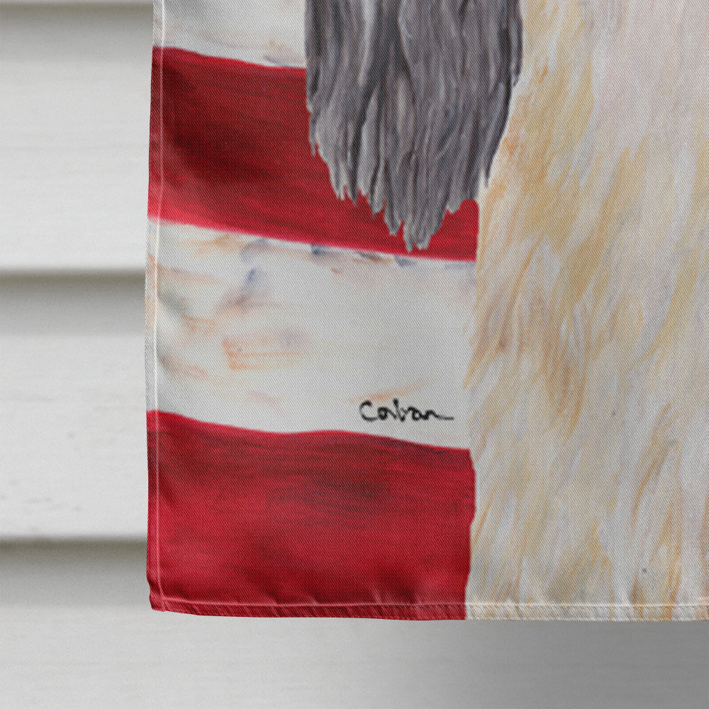 USA American Flag with Cavalier Spaniel Flag Canvas House Size