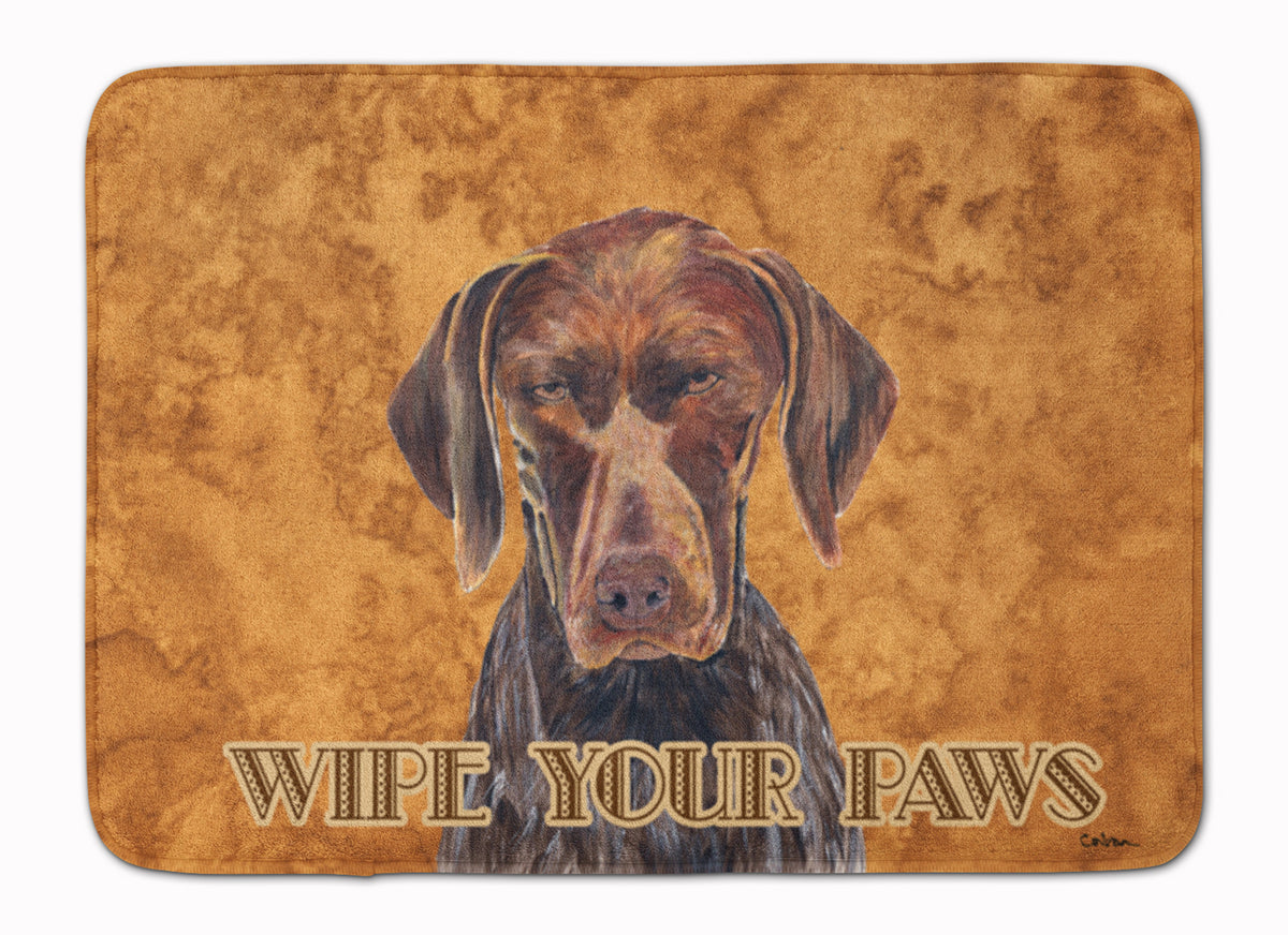 German Shorthaired Pointer Wipe your Paws Machine Washable Memory Foam Mat SC9117RUG - the-store.com