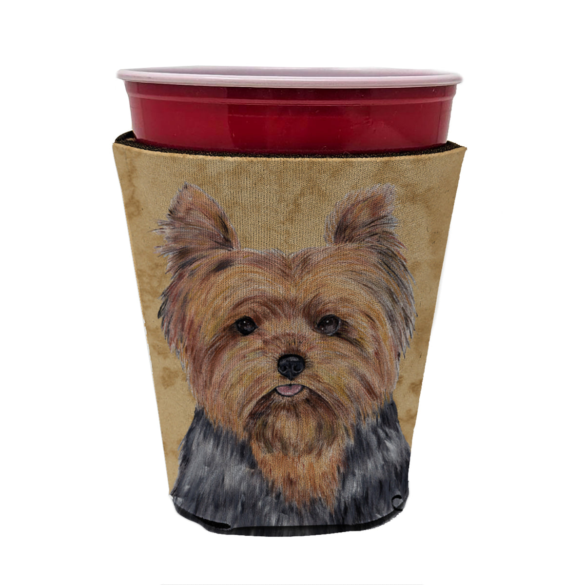 Yorkie Red Solo Cup Isolant pour boissons Hugger