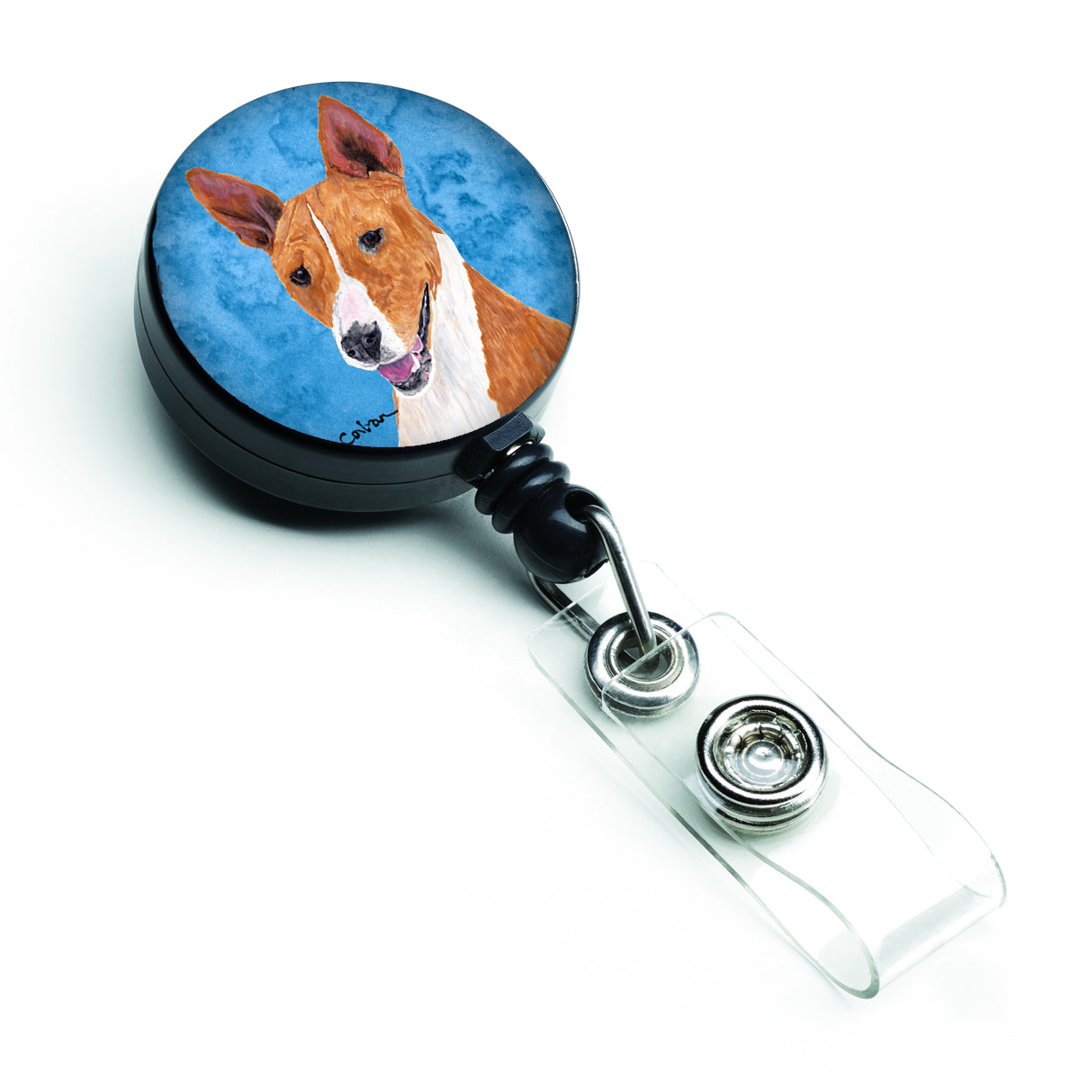 Basenji Retractable Badge Reel or ID Holder with Clip