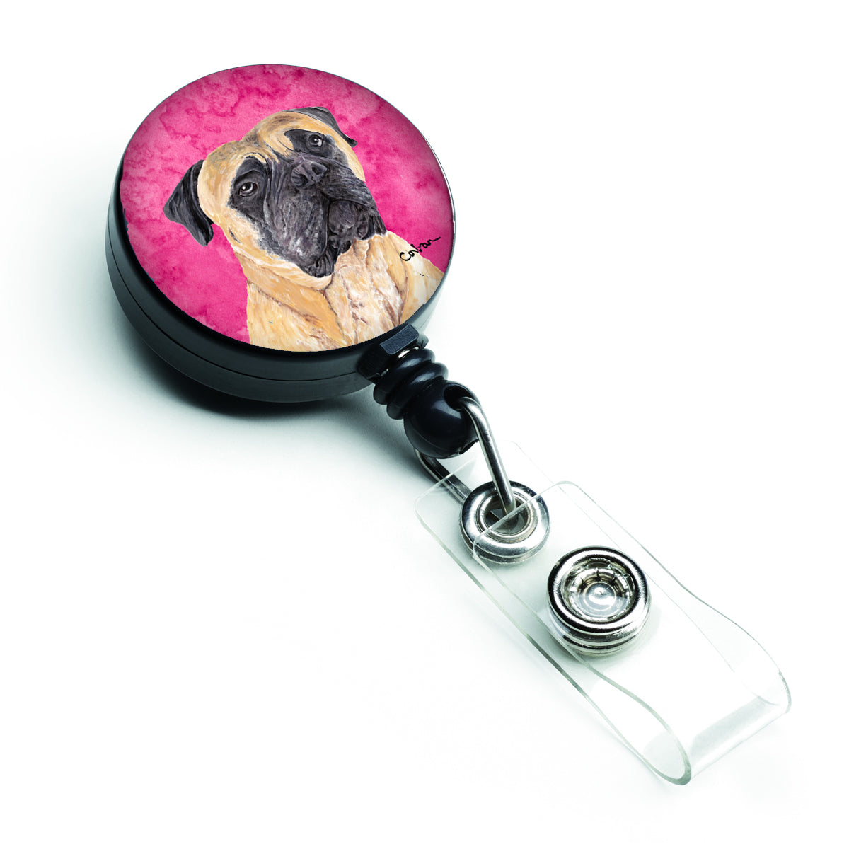 Mastiff Retractable Badge Reel or ID Holder with Clip