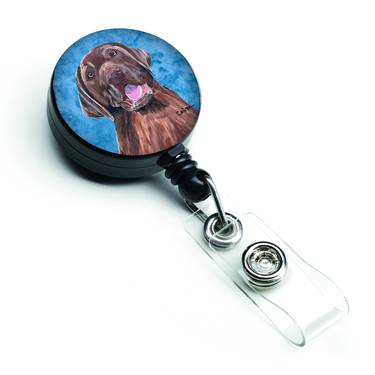 Labrador Retractable Badge Reel or ID Holder with Clip