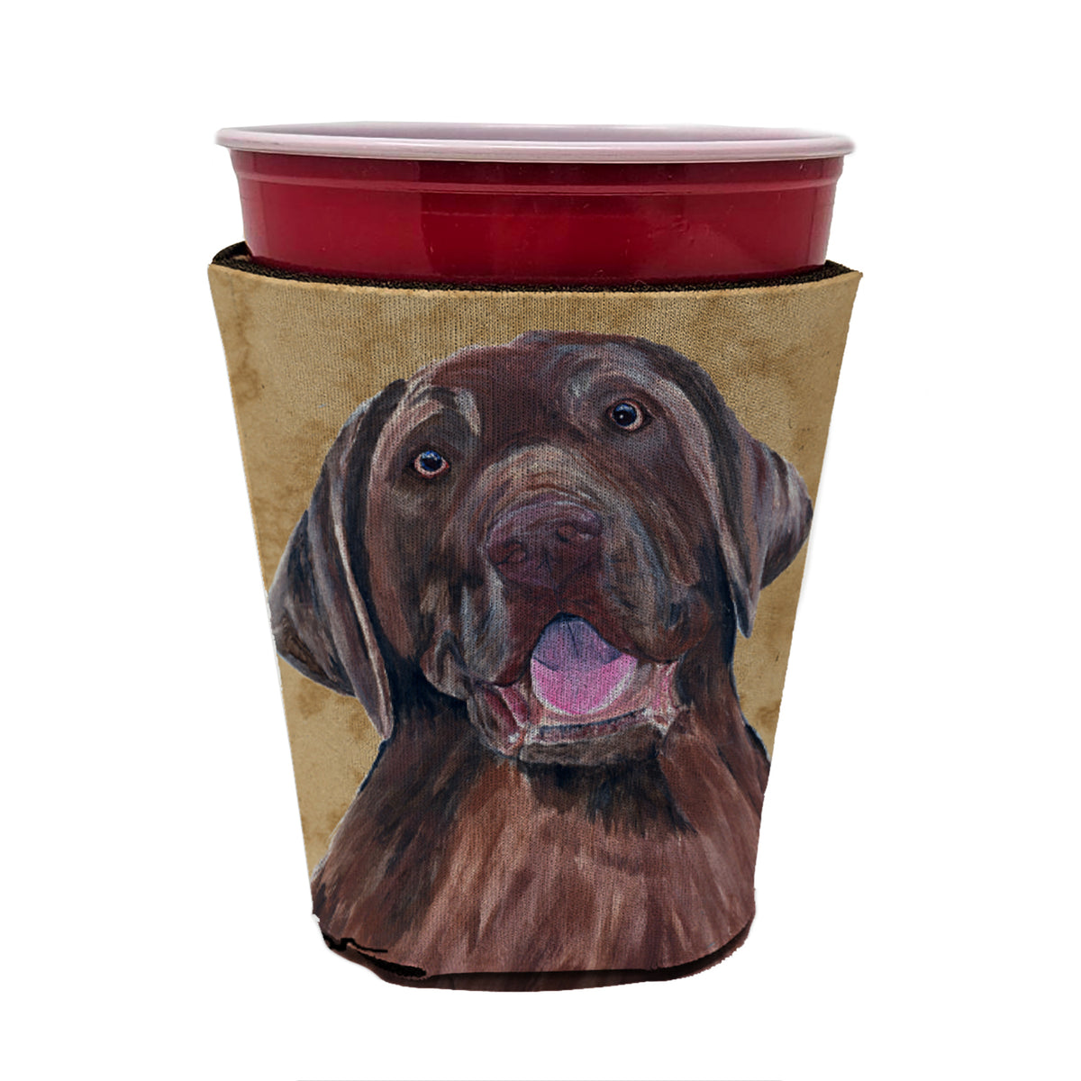 Labrador Red Cup Beverage Insulator Hugger