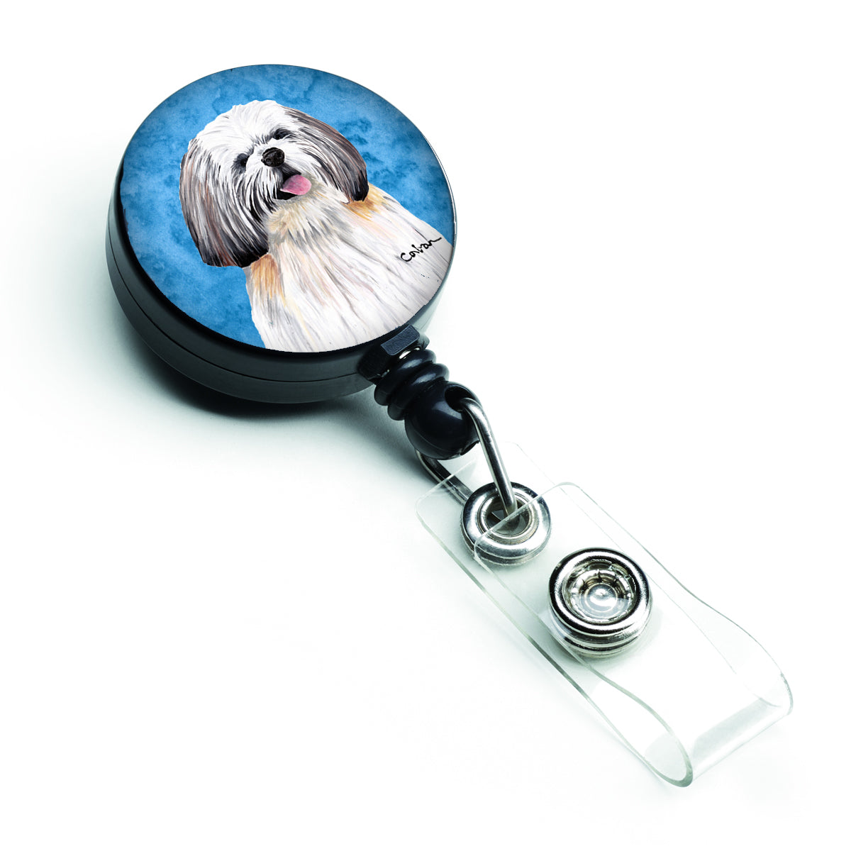 Shih Tzu Retractable Badge Reel or ID Holder with Clip