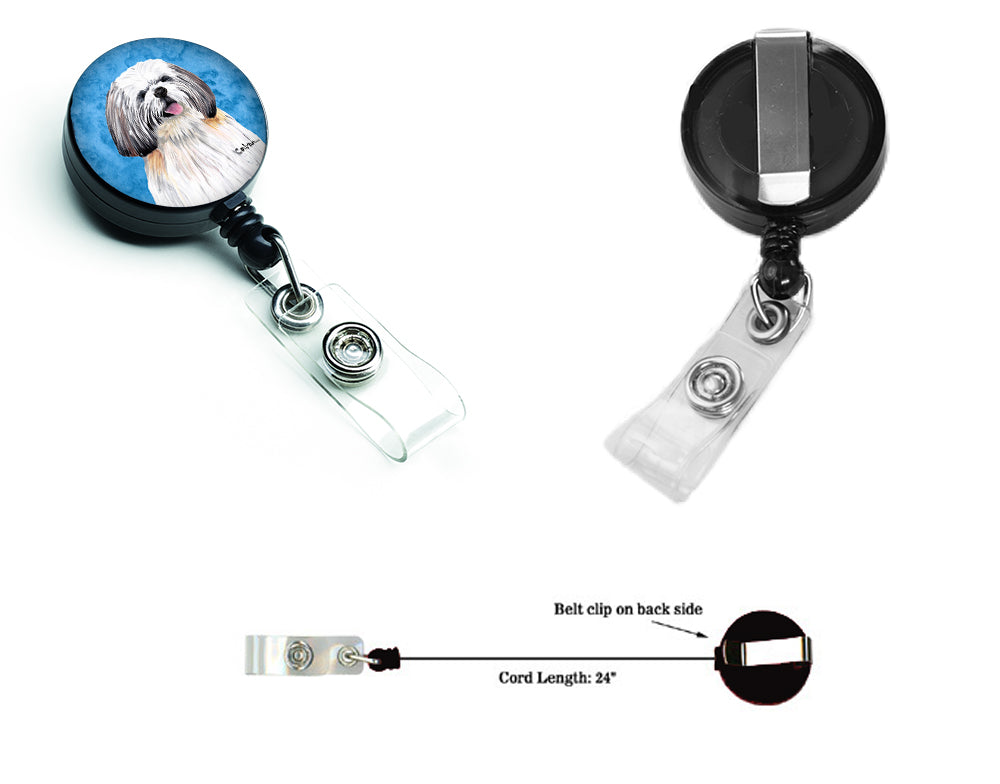 Shih Tzu Retractable Badge Reel or ID Holder with Clip.