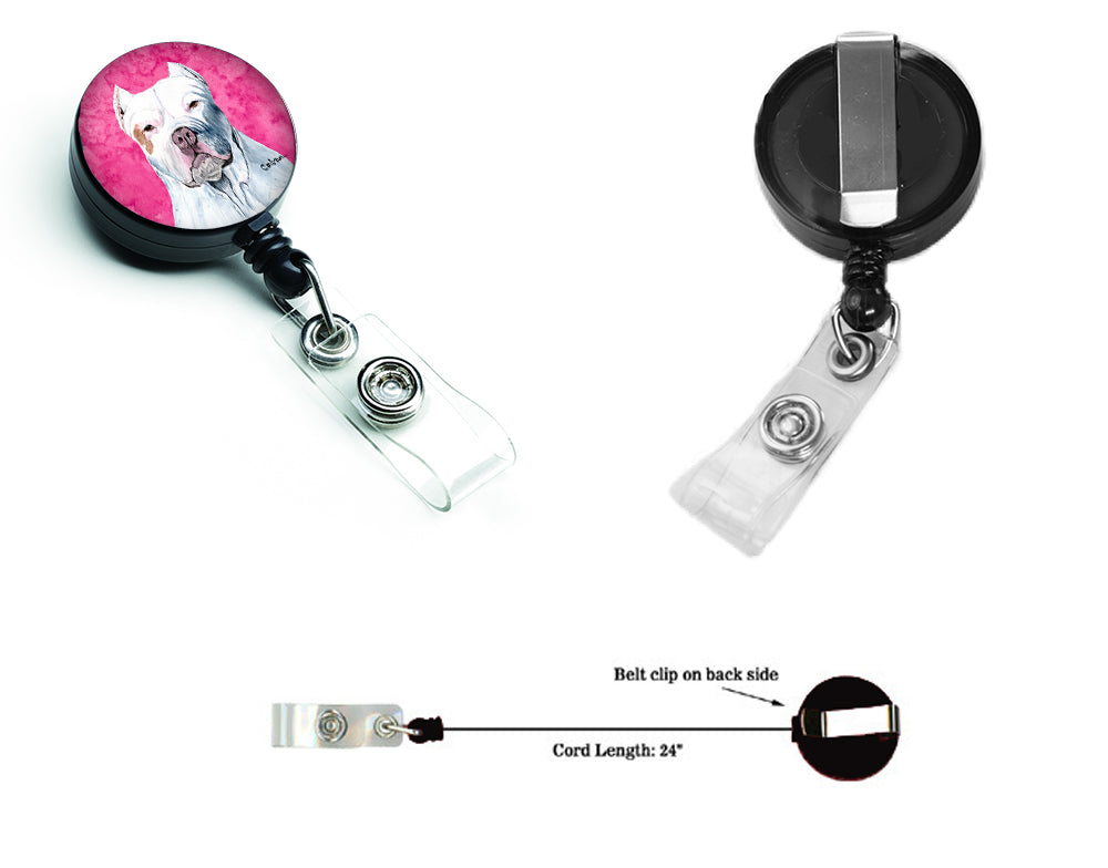 Pit Bull Retractable Badge Reel or ID Holder with Clip