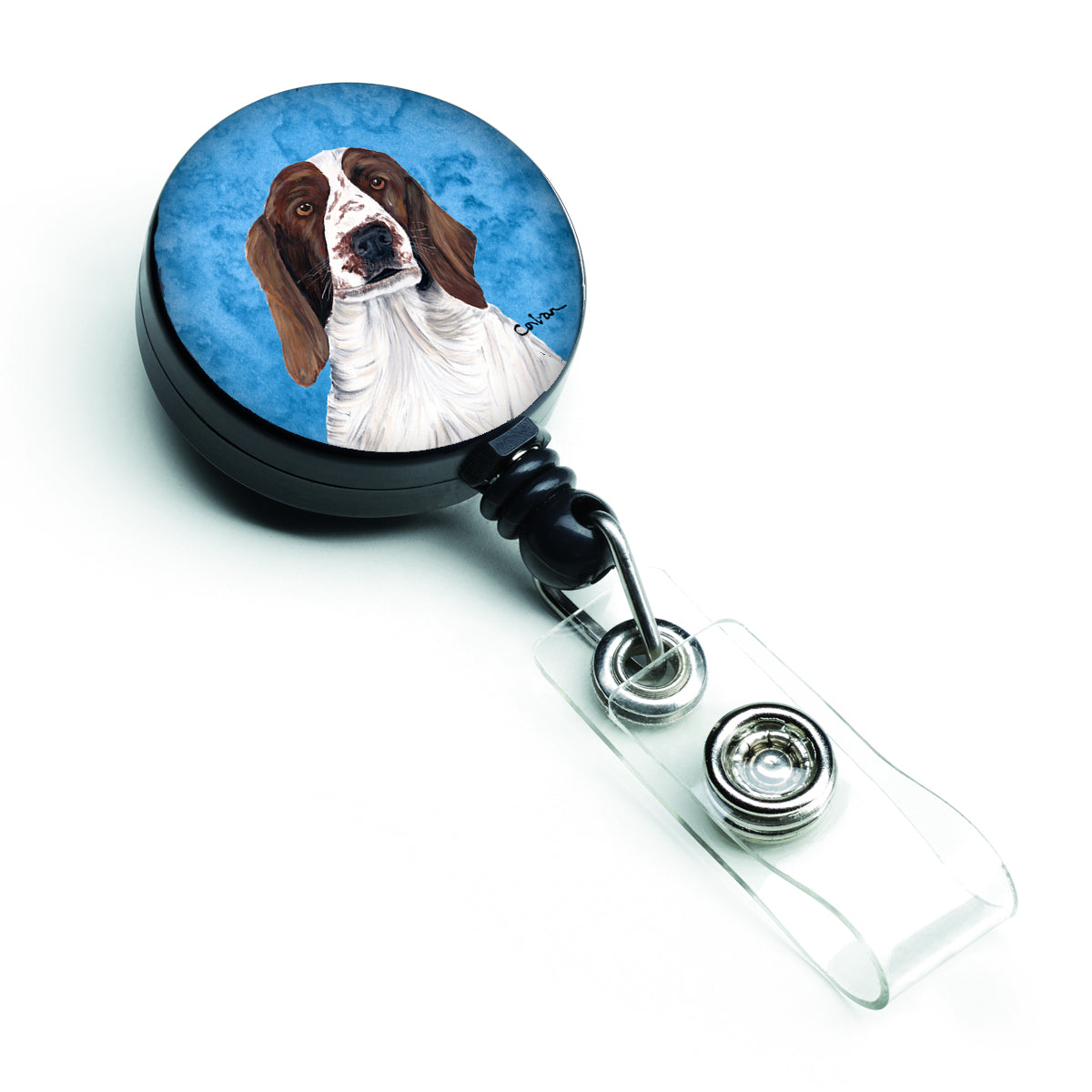 Springer Spaniel Retractable Badge Reel or ID Holder with Clip