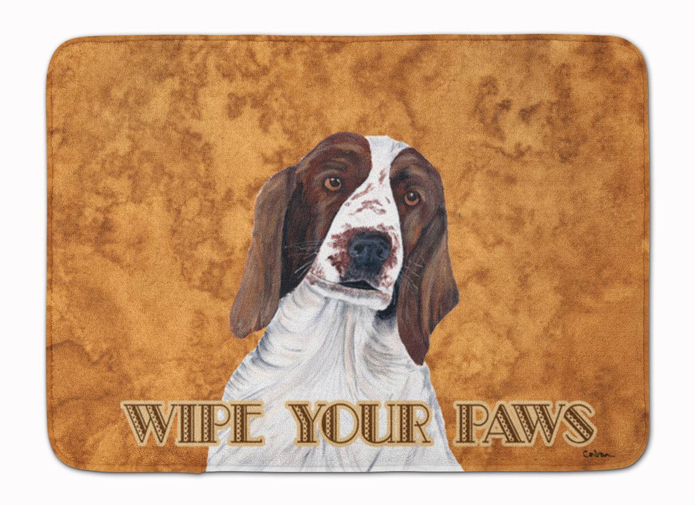 Springer Spaniel Wipe your Paws Machine Washable Memory Foam Mat SC9131RUG - the-store.com