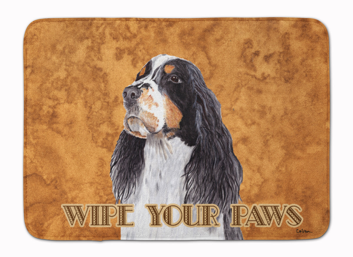 Springer Spaniel Wipe your Paws Machine Washable Memory Foam Mat SC9134RUG - the-store.com