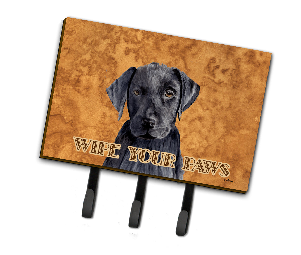 Labrador Wipe your Paws Leash or Key Holder