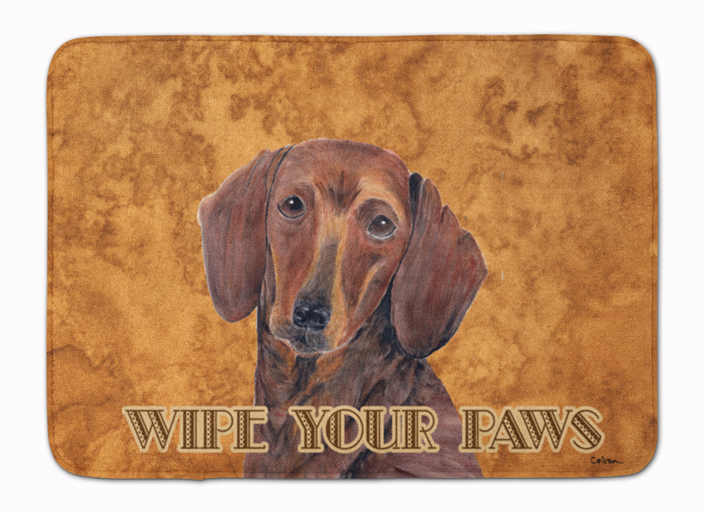 Dachshund Wipe your Paws Machine Washable Memory Foam Mat SC9137RUG - the-store.com
