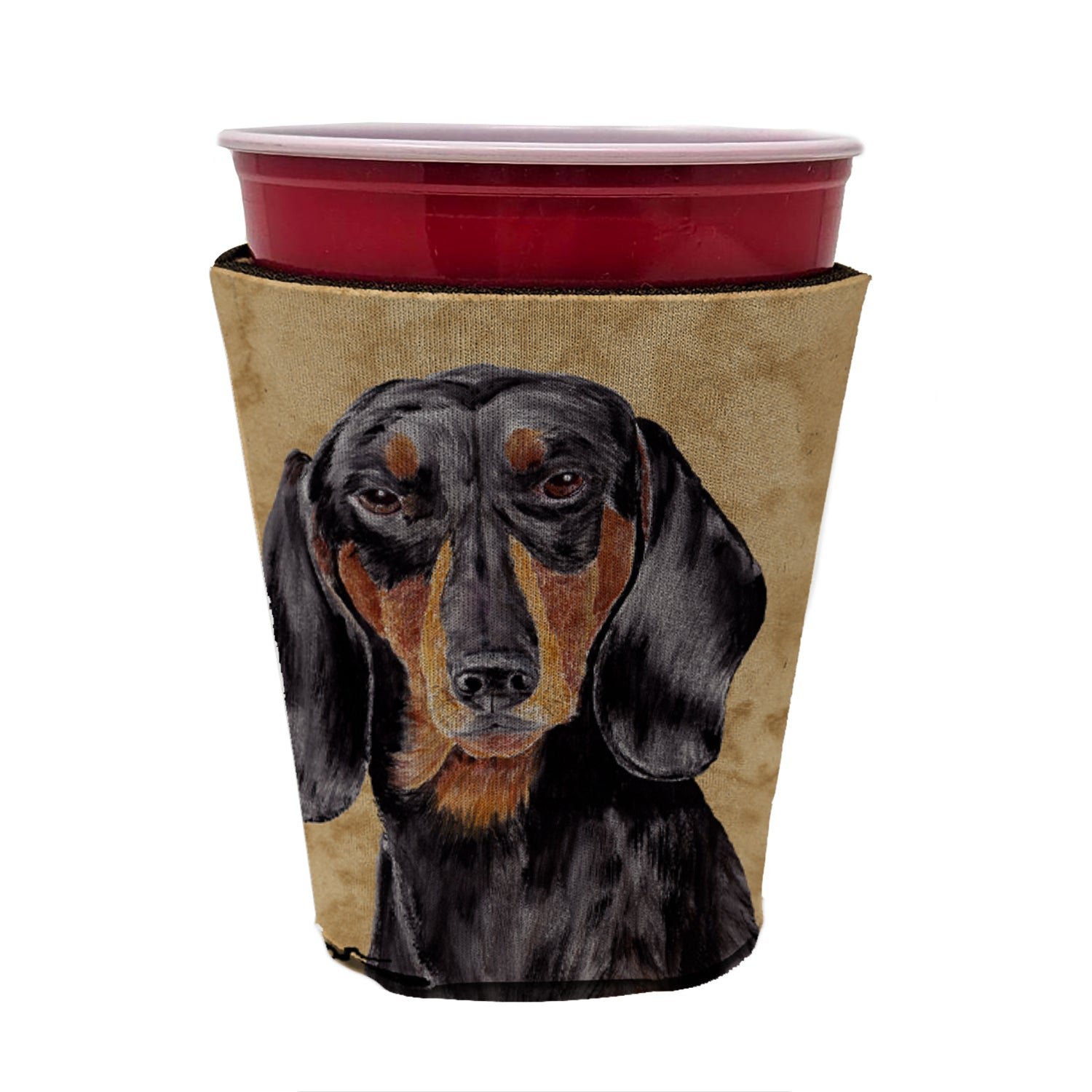 Dachshund Red Cup Beverage Insulator Hugger  the-store.com.