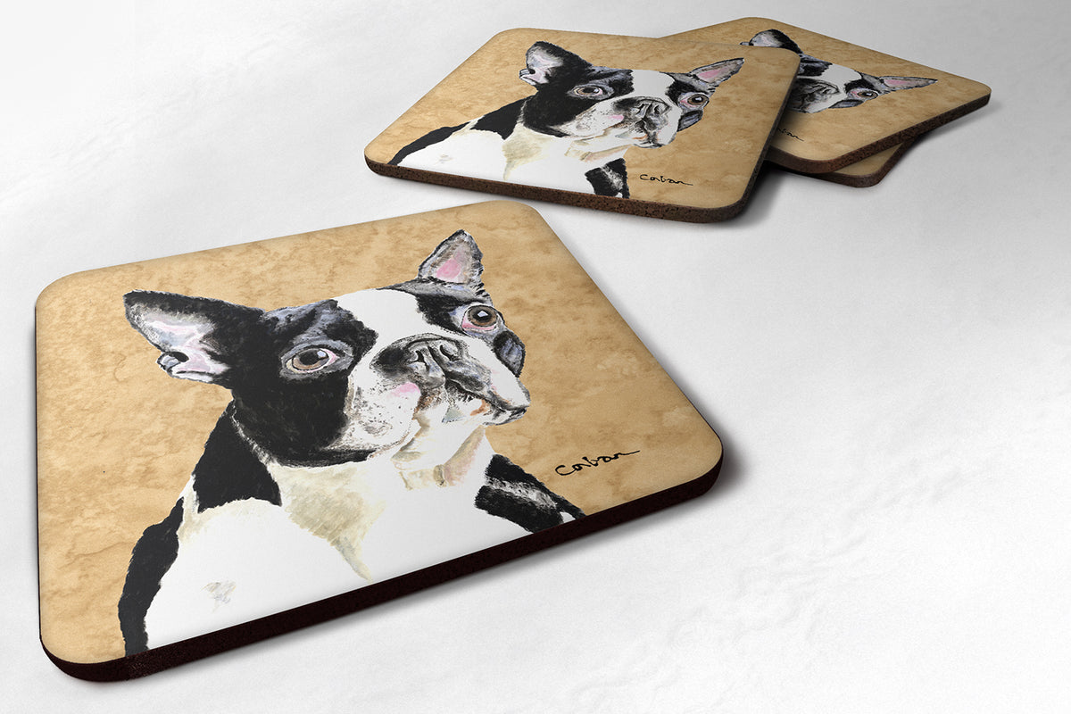 Set of 4 Boston Terrier Foam Coasters - the-store.com