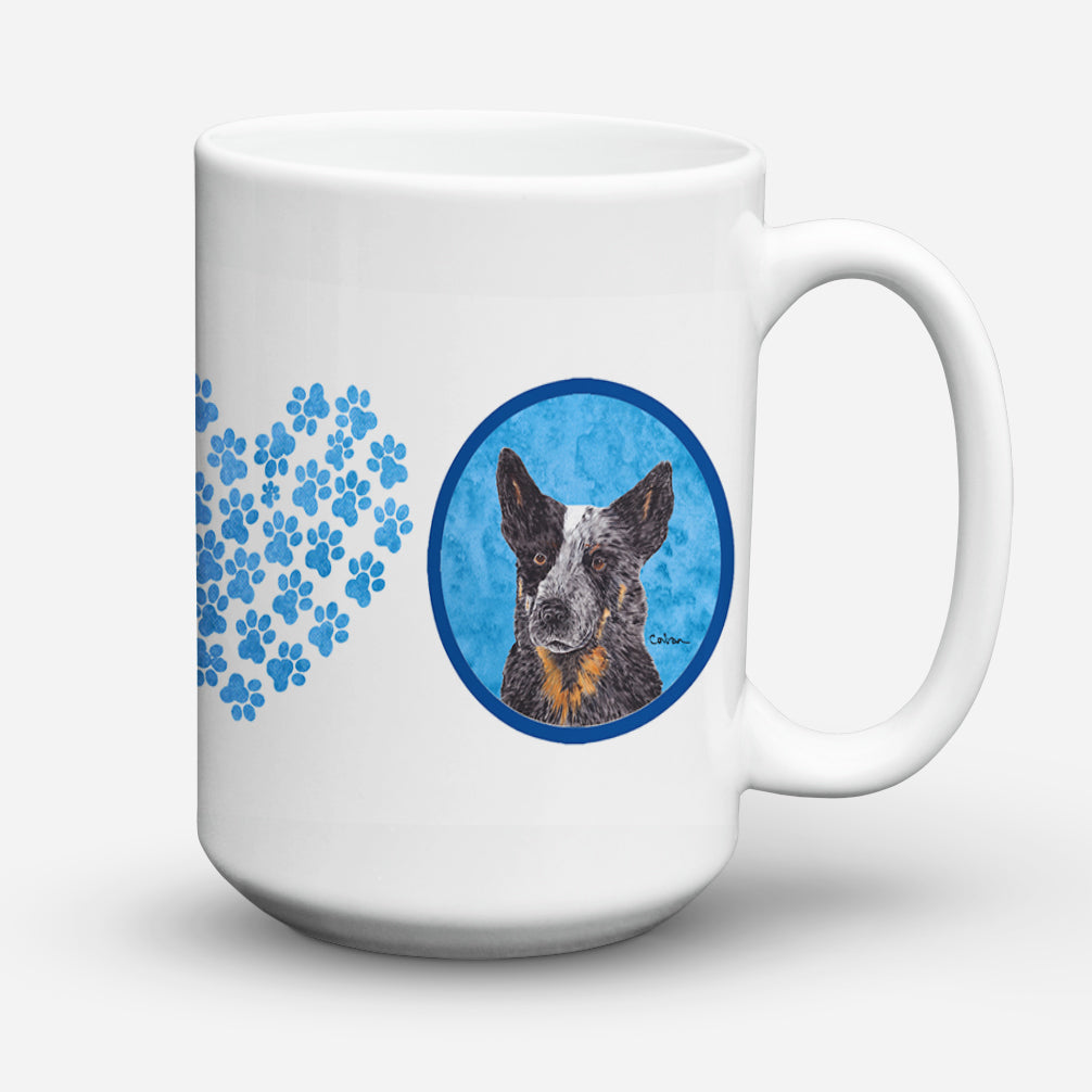Australian Cattle Dog Dishwasher Safe Microwavable Ceramic Coffee Mug 15 ounce  the-store.com.